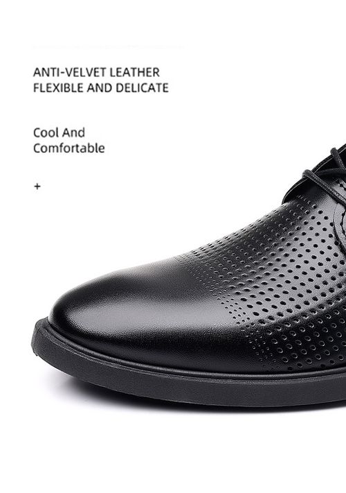 New style men's shoes ,black business casual leather shoes for men