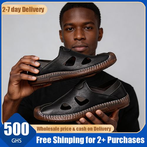 🔥Ghana - Leather Closed Toe Hollow Sandals🔥Free Shipping for 2+ Purchases-LB-CAS-007