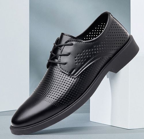 New style men's shoes ,black business casual leather shoes for men