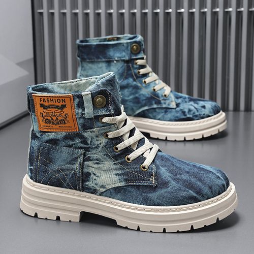 0904Boots canvas dark blueDW029