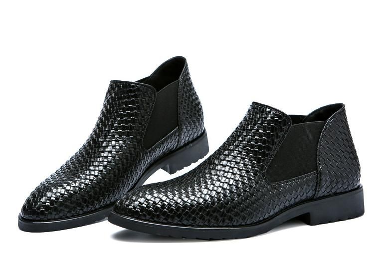 🔥2025 HOT SALE -50%🔥Summer hand-woven men's leather boots, men's Martin boots, men's Chelsea boots, trendy, breathable and fashionable men's leather boots