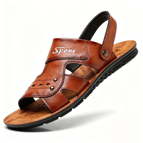 0122Men's handmade Premium Leather SandalsDW057