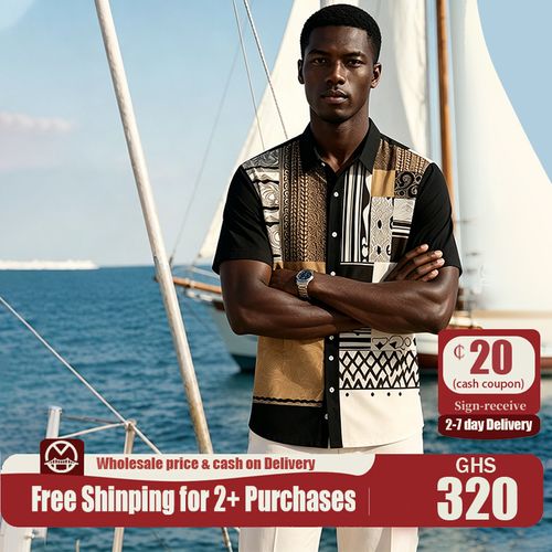 🔥Ghana - Cotton Linen Ethnic T-shirt 🔥Free Shipping for 2+ YML011