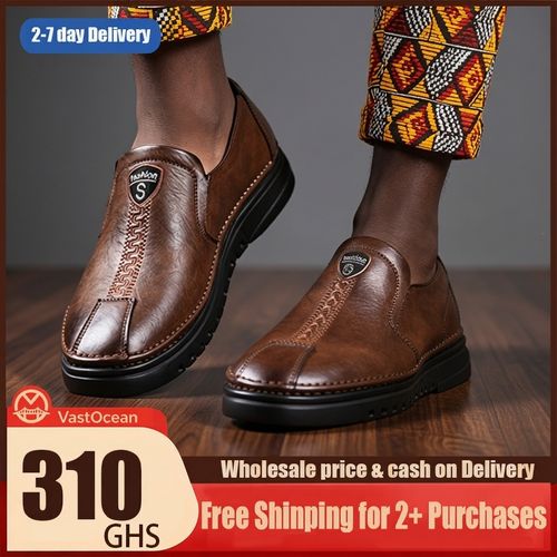 🔥Ghana -Men's Soft Leather Slip-On Loafers🔥Free Shipping for 2+ Purchases-LB-CAS-004