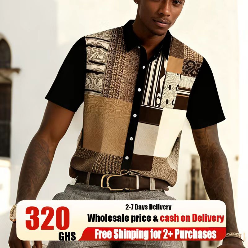 🔥Ghana - Cotton Linen Ethnic T-shirt 🔥Free Shipping for 2+ YML011