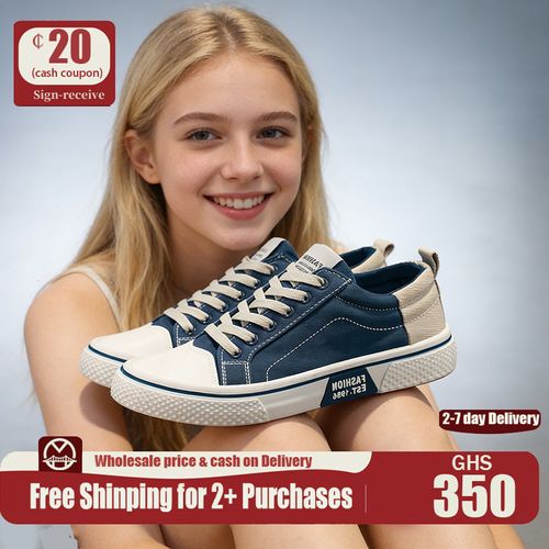 Men's Casual Canvas Sneakers - Classic Street Style Skate Shoes, Low Top, Round Toe