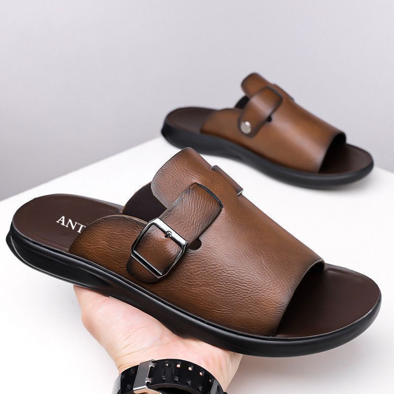 🔥Ghana - Vintage Buckle Mule Slipper🔥Free Shipping for 2+ Purchases-YML-CP-029