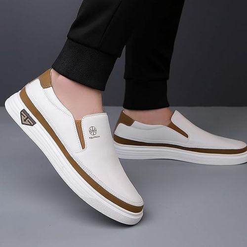 Genuine Handmade Casual Shoes Luxury Brand Mens Loafers