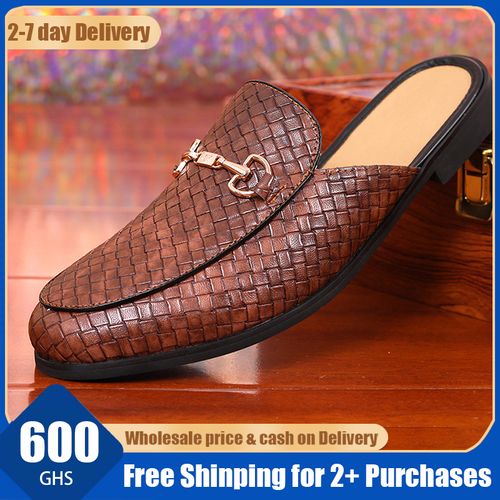 🔥Ghana - Braided Leather Backless Mules🔥Free Shipping for 2+ Purchases-DW-BZ-006