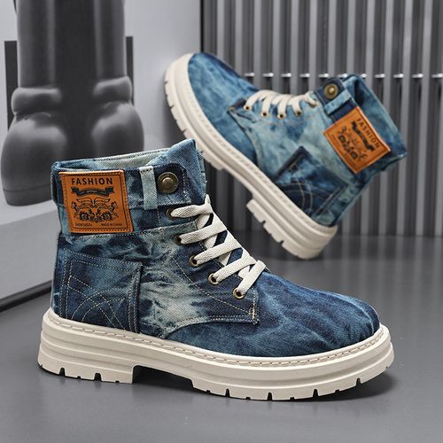 0904Boots canvas dark blueDW029