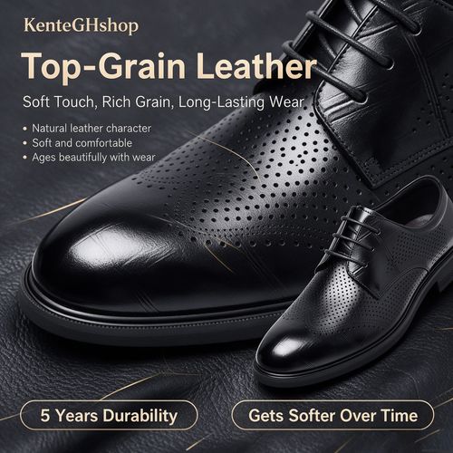 🔥Ghana - Top Grain Leather Breathable Hollow Oxfords🔥Free Shipping for 2+ Purchases-LB-SD-014