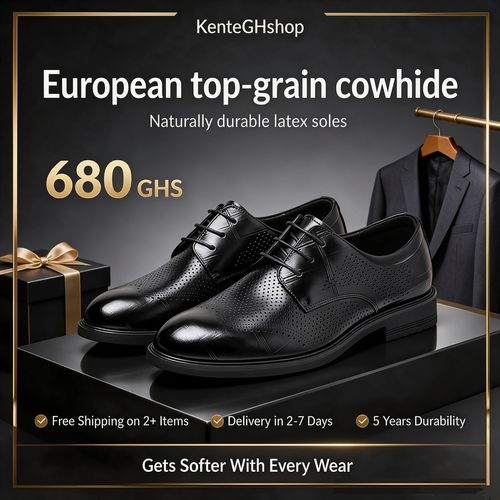 🔥Ghana - Top Grain Leather Breathable Hollow Oxfords🔥Free Shipping for 2+ Purchases-LB-SD-014