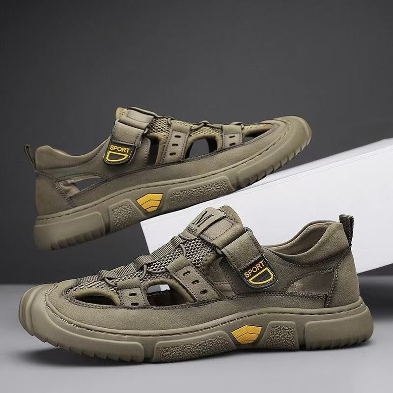 🔥2025 HOT SALE -50%🔥 summer new men's shoes and sandals, versatile, comfortable, casual, soft, light and fashionable, one-foot casual shoes, crocs