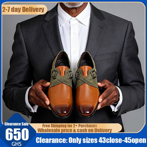 0122Italian Handmade Monk ShoesDW055-1