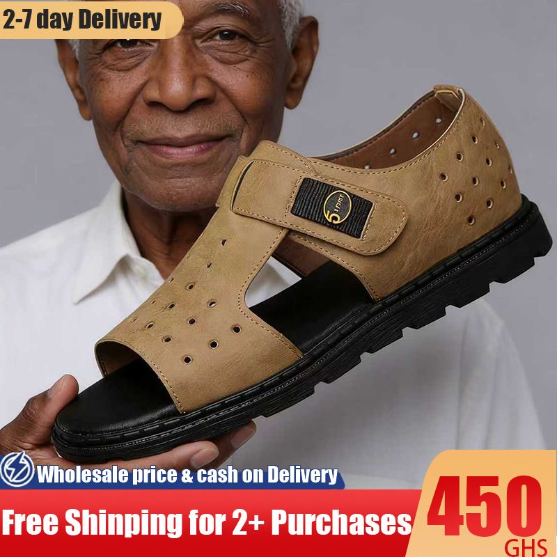 🔥Ghana - Men's Casual Brown Leather Sandals🔥Free Shipping for 2+ Purchases-DW061