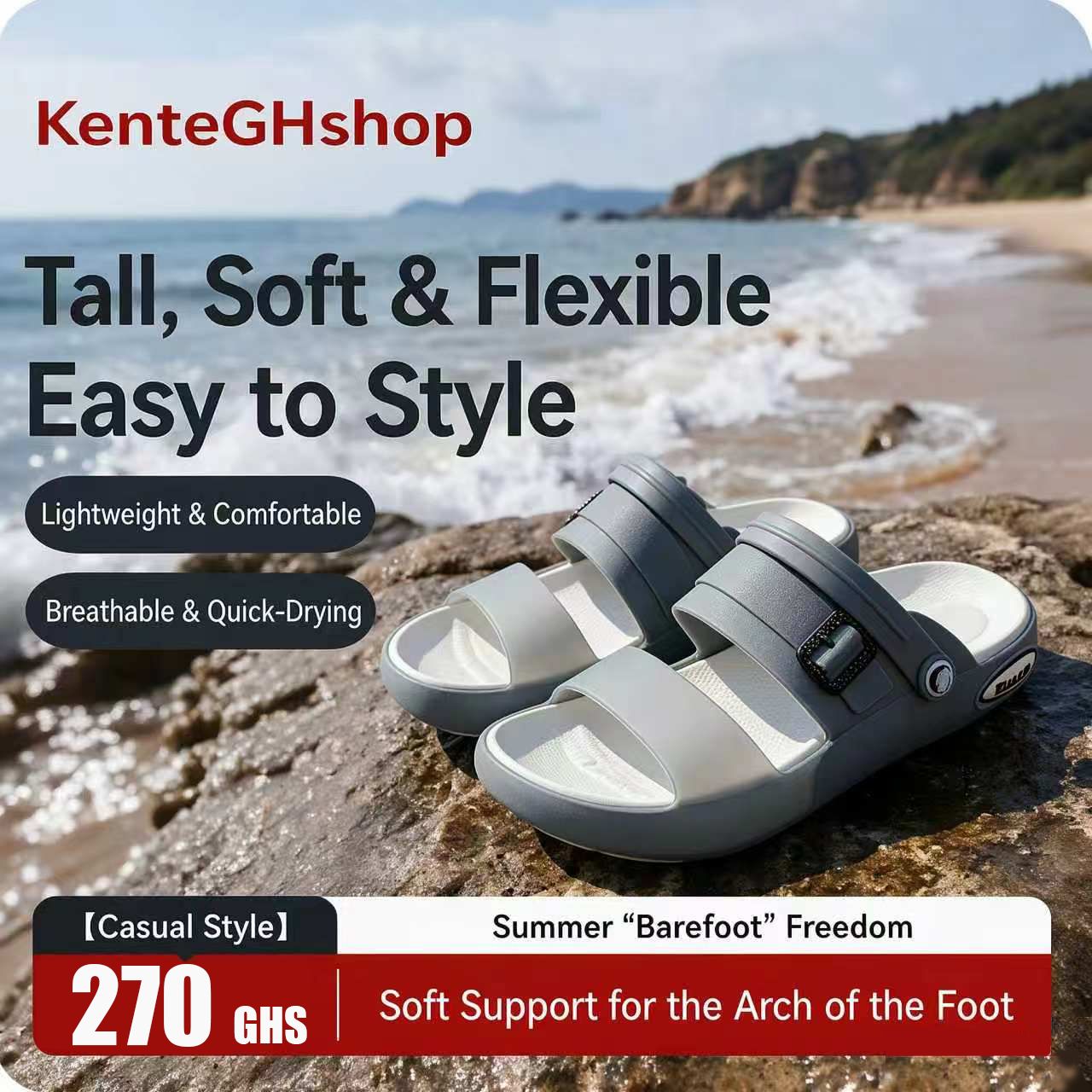🔥Ghana - Birken Style EVA Slide🔥Free Shipping for 2+ Purchases-LB-SL-001
