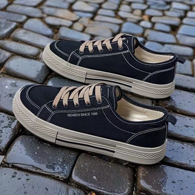 🔥2025 HOT SALE -50%🔥The 2025 new summer men's canvas shoes are versatile, casual, black and brown, sporty, thick-soled and thin