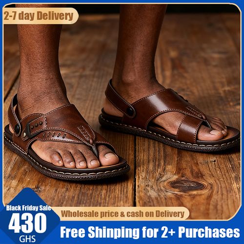 Leather Non-Slip Sandals Premium genuine leather, soft and comfortableDW042