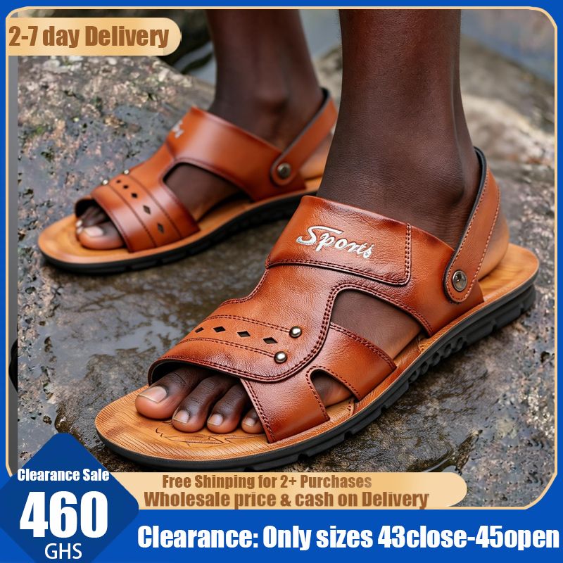 🔥Ghana - Men's handmade Premium Leather Sandals🔥Free Shipping for 2+ Purchases-DW057