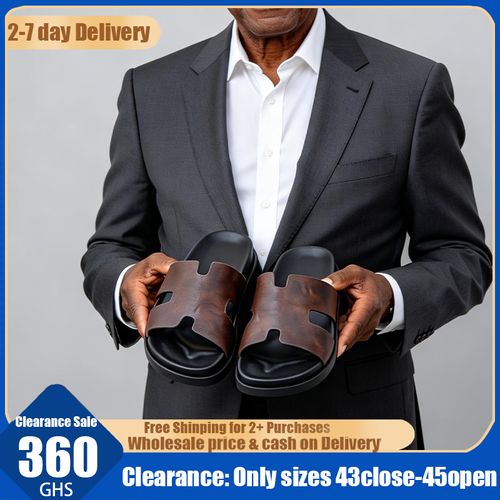 0122Men's top-grain cowhide slippersDW056