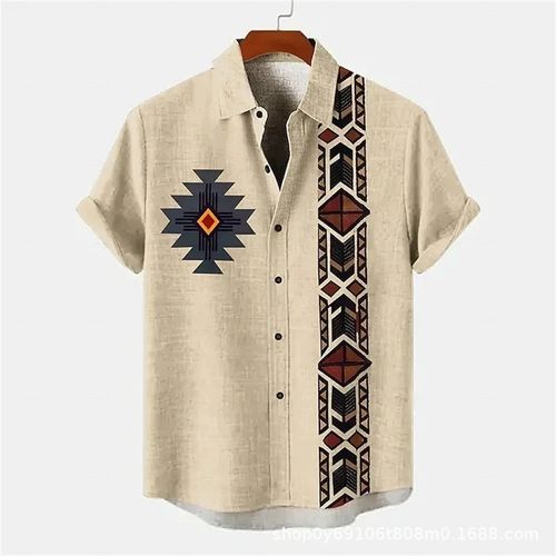 0922Men's whaite printed shirtDW037