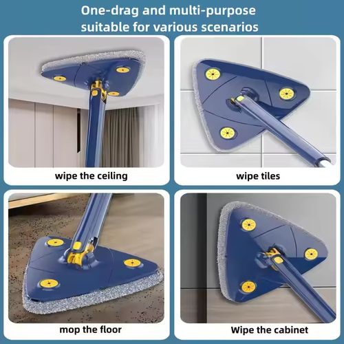 ⚡360° all-round rotating cleaning mop set