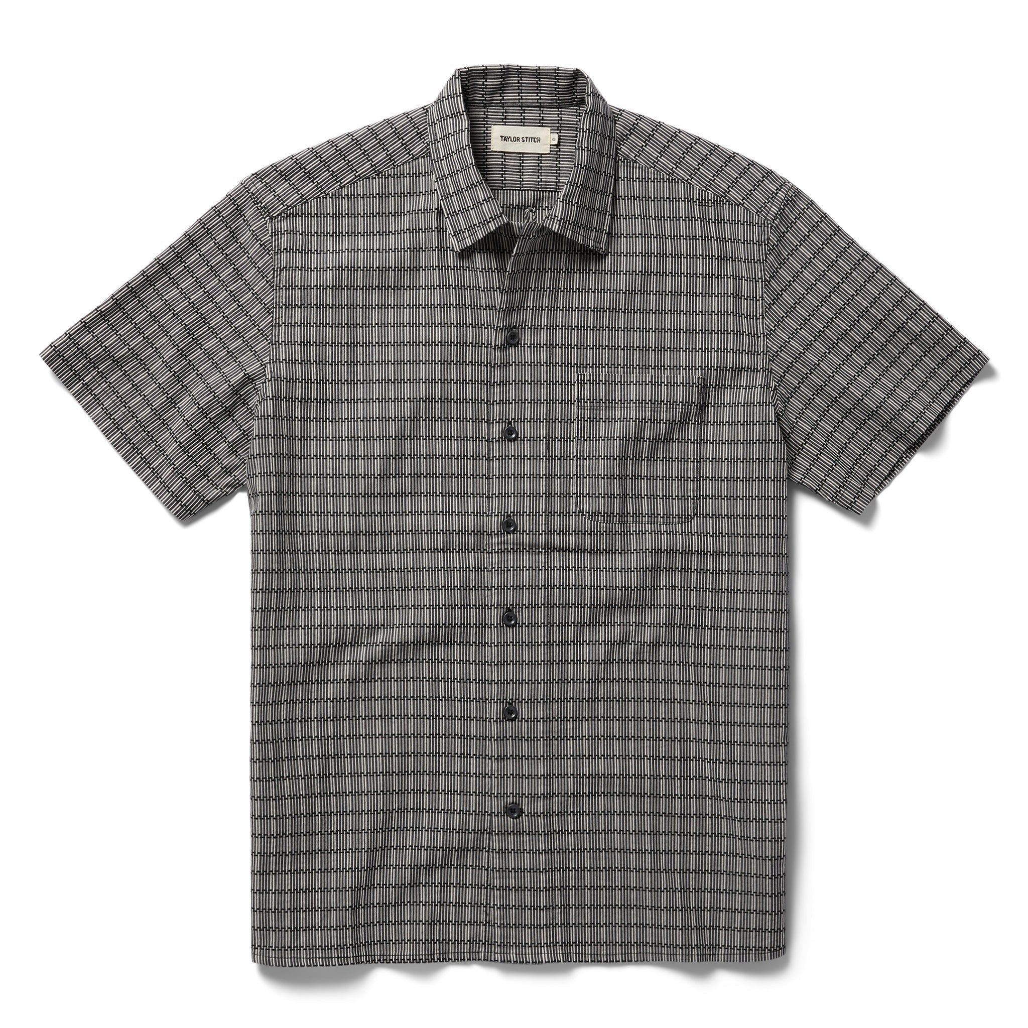 The Short Sleeve Hawthorne in Navy Stripe