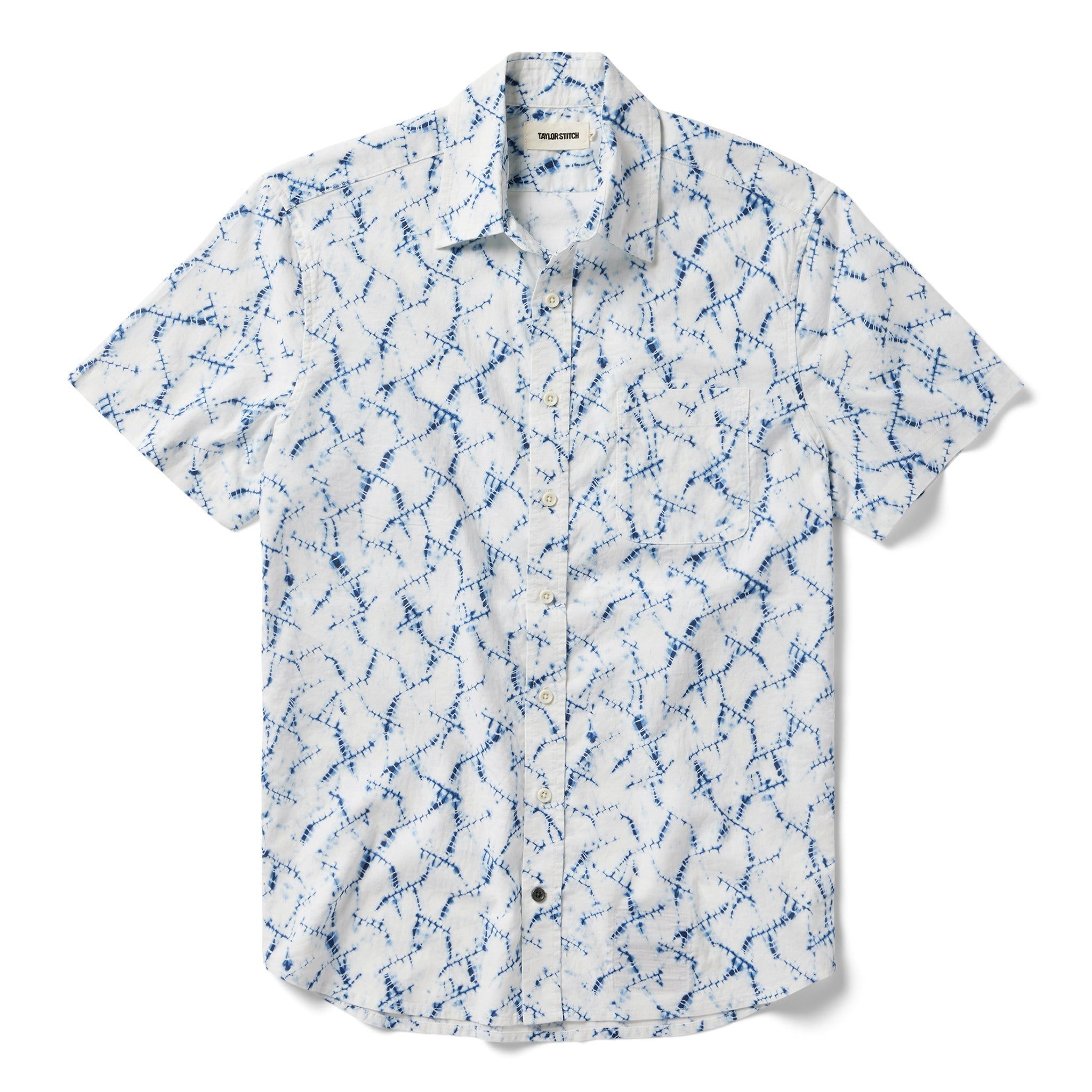 The Short Sleeve California in Deep Navy Crackle