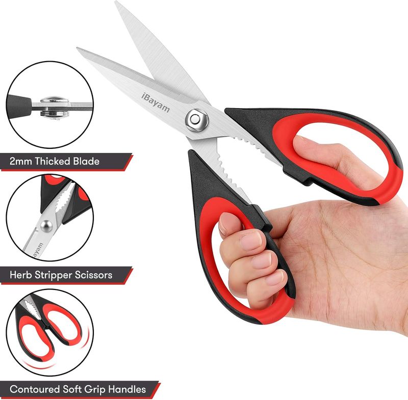 Vekzio Kitchen Scissors All Purpose Heavy Duty