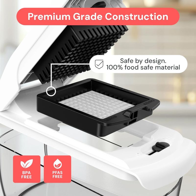 Vekzio The Original Pro Chopper - Vegetable Chopper and Spiralizer (14 in 1)