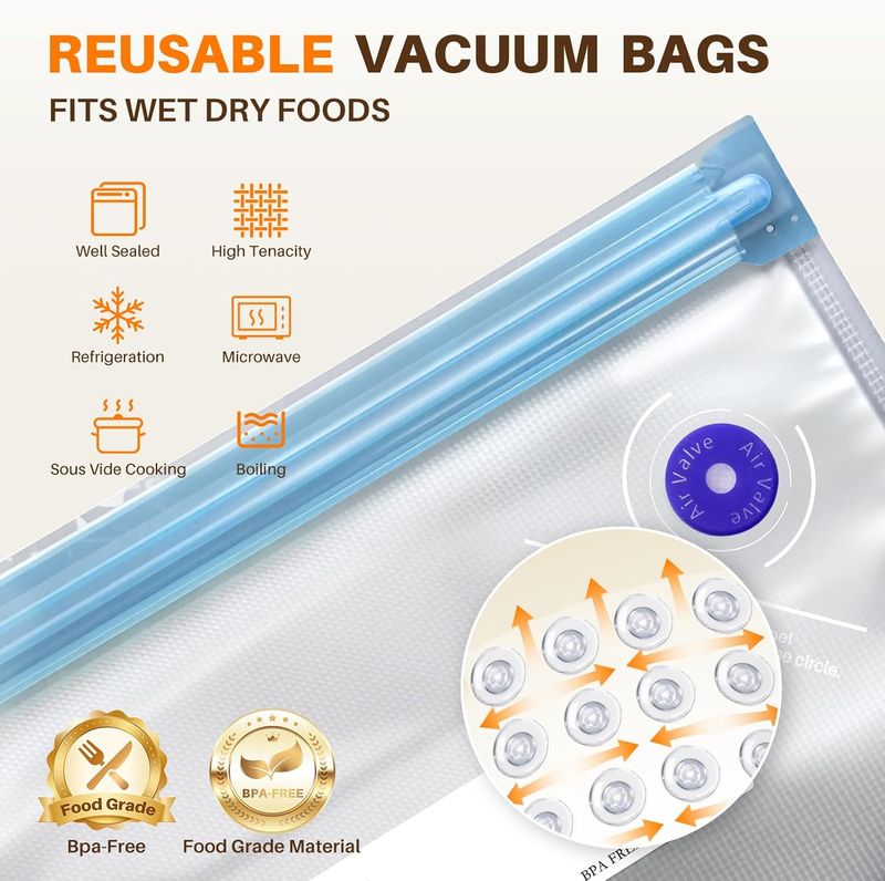 Vekzio Ultra-Powerful Portable Food Vacuum Sealer