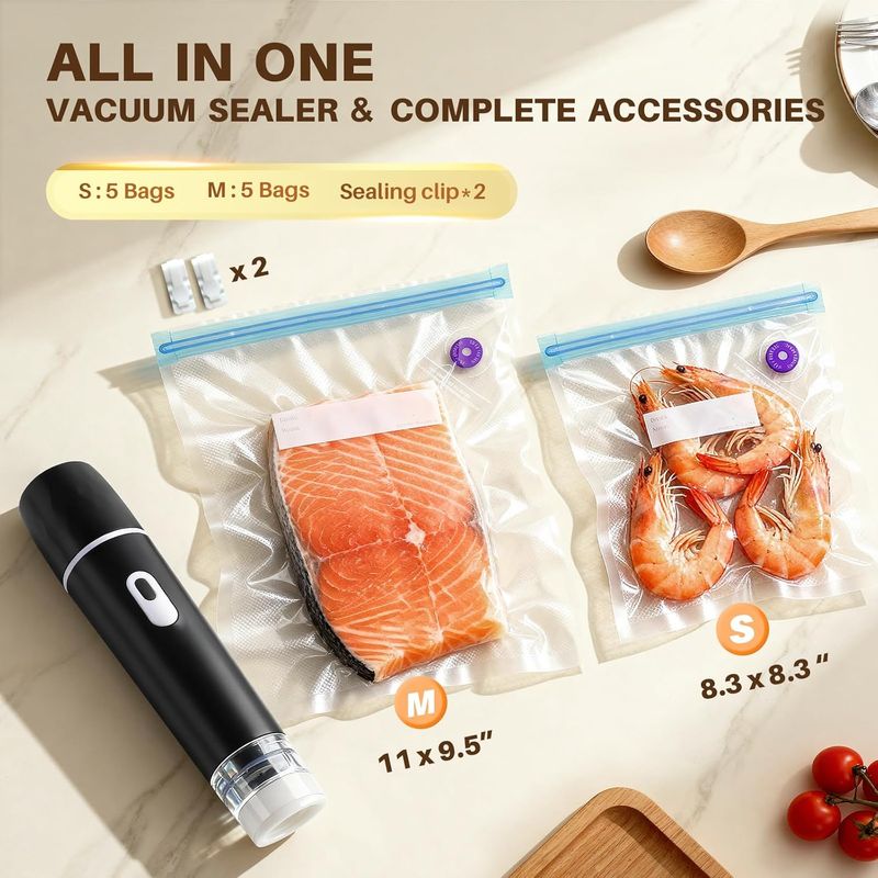 Vekzio Ultra-Powerful Portable Food Vacuum Sealer