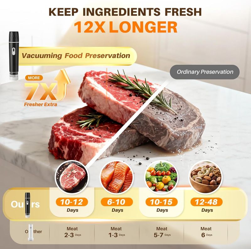 Vekzio Ultra-Powerful Portable Food Vacuum Sealer
