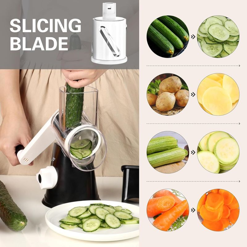 Vekzio Rotary Cheese Grater Hand Crank