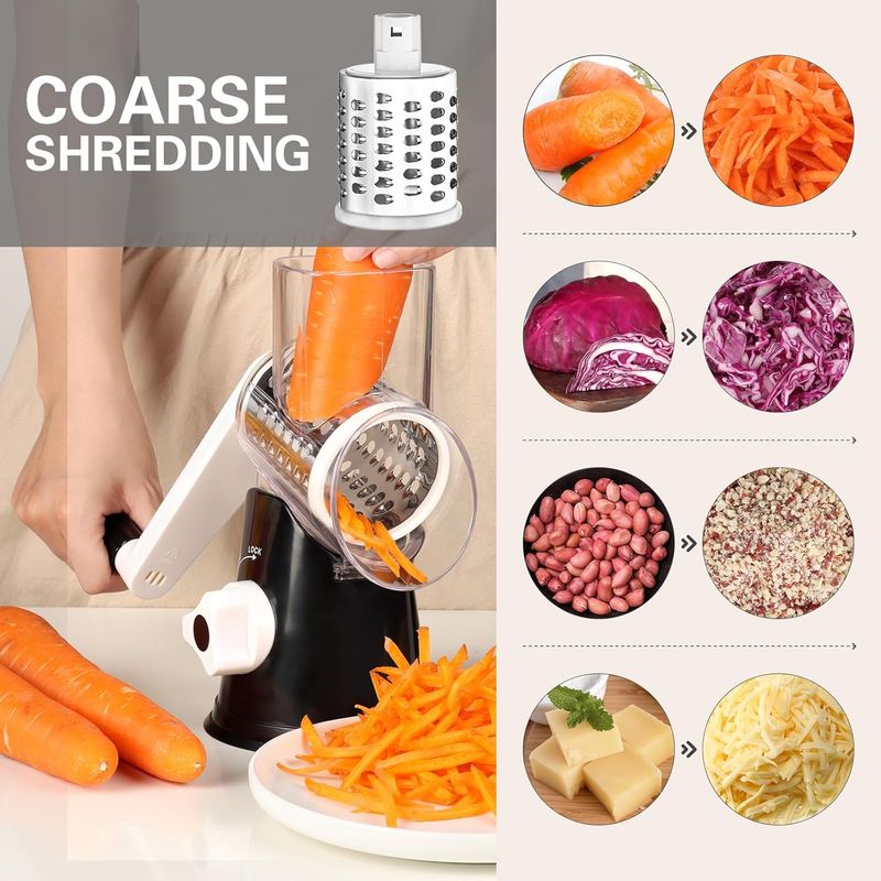 Vekzio Rotary Cheese Grater Hand Crank
