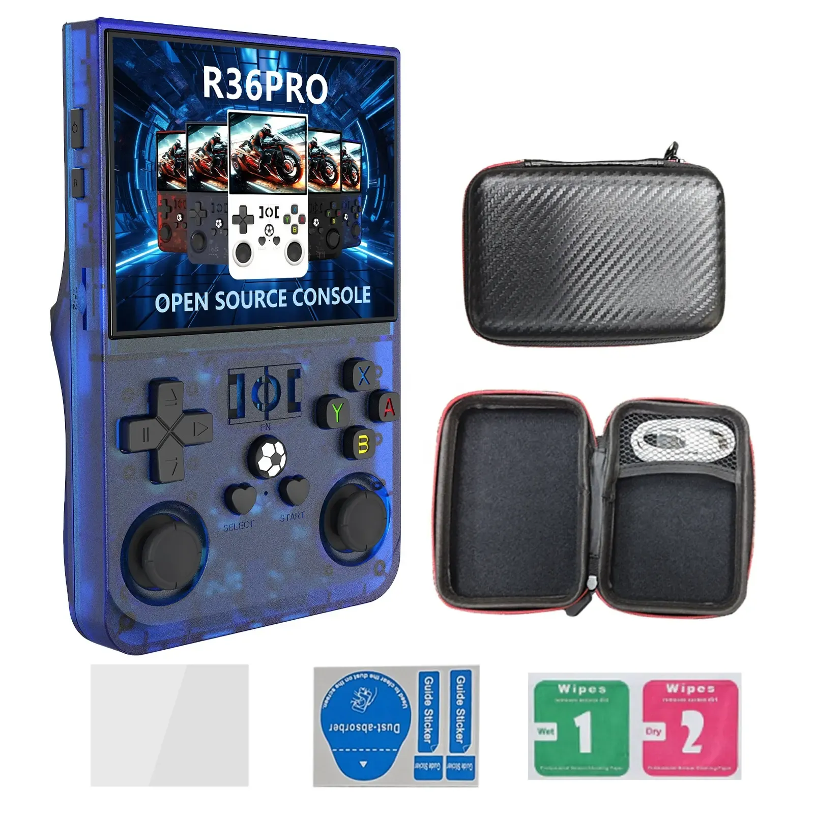 Hot Consola De Manoe R36 Pro 3.5 Inch IPS 64GB or 128GB 18000+ Games Video 4000mAh OS Linux System Juego De Mano R36 Pro