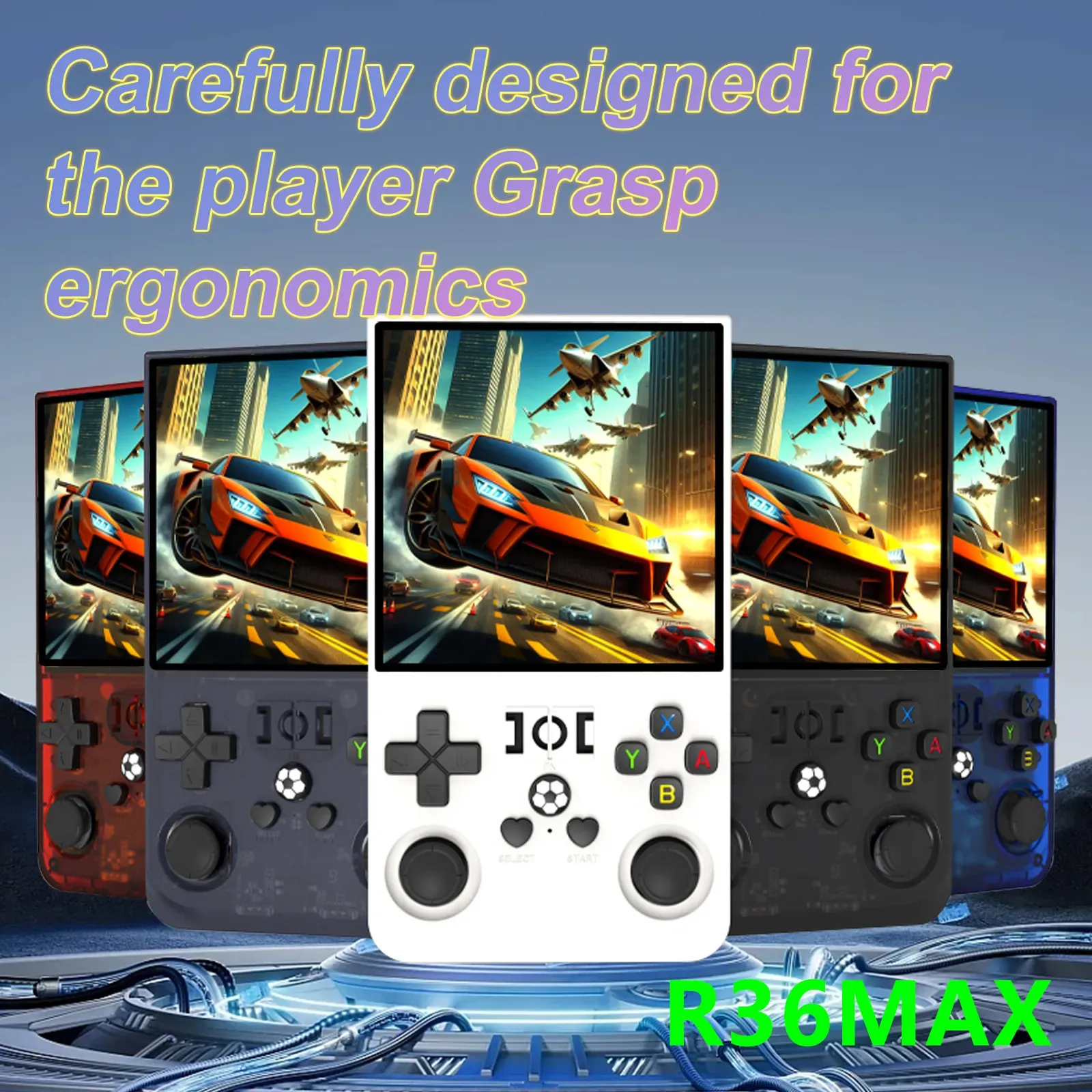 Hot Consola De Manoe R36 Pro 3.5 Inch IPS 64GB or 128GB 18000+ Games Video 4000mAh OS Linux System Juego De Mano R36 Pro