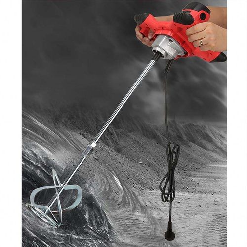 Industrial Electric Mixer 6 Speed Adjustable Paint and Cement Putty Powder Mixer