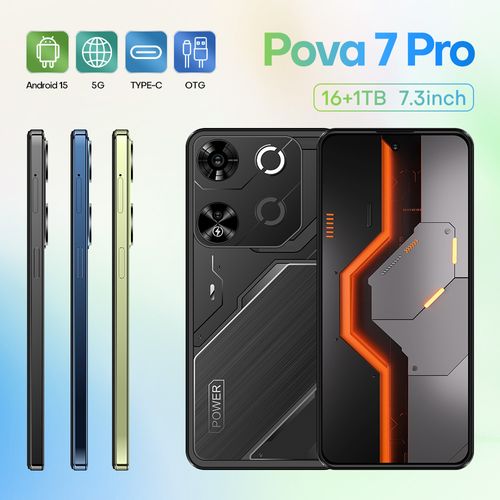 2025 Trending New Pova7PRO Flagship 7.3-inch 2+16GB 5G Smartphone