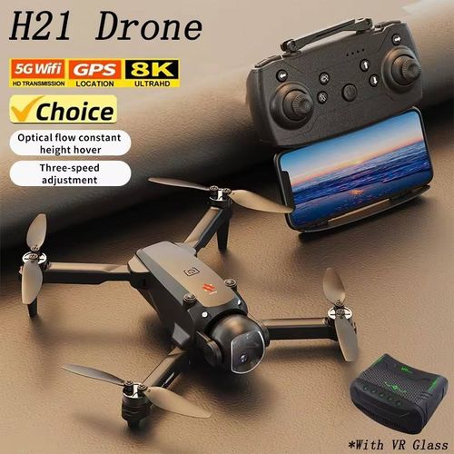 Children's Toy E4 VR Drone VR Glasses Foldable Mini Drone Dual Cameras with VR Headset Affordable Camera Drone