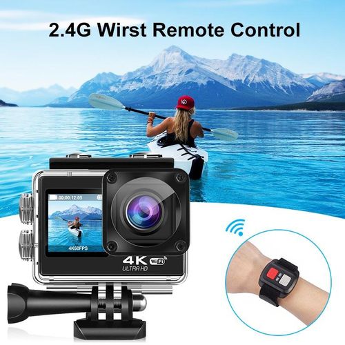 2025 Hot Sale Low Price 4K 60FPS WiFi Waterproof Sports Camera, Diveable, Helmet Mount, 4K Action Camera with Image Stabilization, HD Sports DV Outdoor Cycling Camera