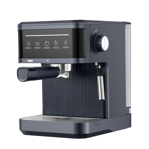Retro Style Stainless Steel Italian Espresso Machine Portable Semi-Automatic Electric Household Coffee Maker Steam Milk Foamer