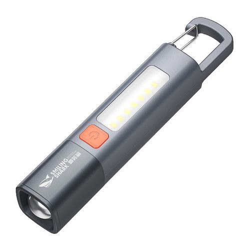 Strong Lighting Abs Flashlamp Usb Charging Portable Telescopic Focus Small Cob Led Flashlight