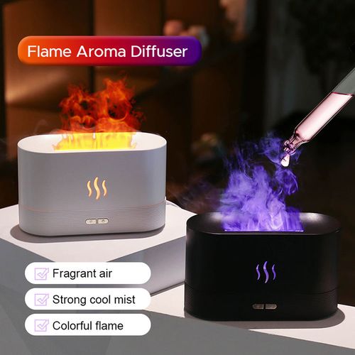 Colorful Flame Aromatherapy Essential Oil Diffuser Humidifier