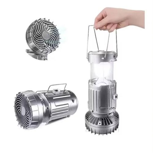 Solar-Powered Fan and Lantern Combo