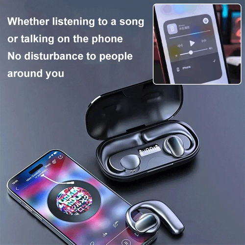 WS Wireless Bone Conduction Digital Bluetooth Earbuds