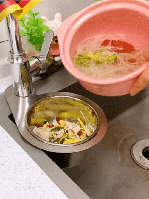 tainless steel drain basket for kitchen sink