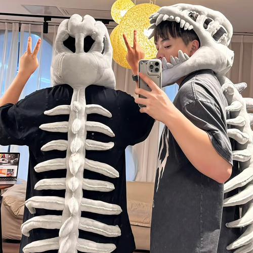 Dinosaur Skeleton Plush Costume