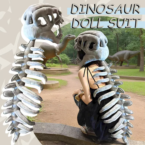 Dinosaur Skeleton Plush Costume
