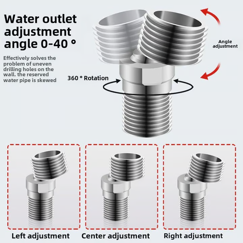 Adjustable Shower Faucet Angle Adapter